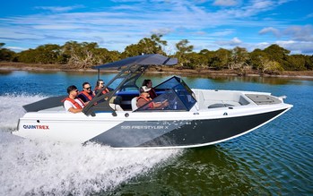 The iconic Quintrex Freestyler has been completely modernized to revolutionize the boating experience and appeal to a wider base of families in Australia.©BRP 2022 (CNW Group/BRP Inc.) The iconic Quintrex Freestyler has been completely modernized to revolutionize the boating experience and appeal to a wider base of families in Australia.©BRP 2022 (CNW Group/BRP Inc.)